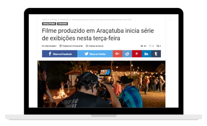 Filme produzido em Araçatuba inicia série de exibições nesta terça-feira